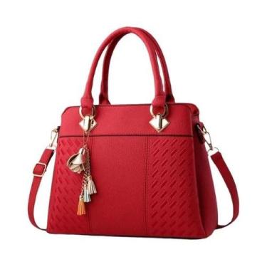 Imagem de Bolsa Crossbody Feminina Bordada com Borla - Grande Capacidade - Estil