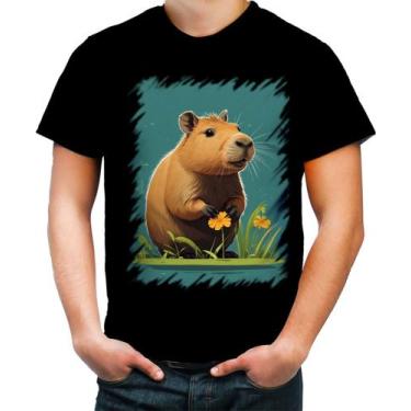 Imagem de Camiseta Colorida Capivara do Bem Animalzinho 16 - Kasubeck Store®, IN