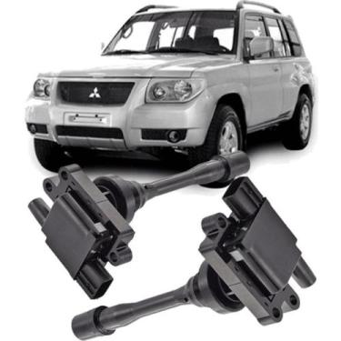 Imagem de Kit 2 Bobina Ignição Pajero TR4 IO 1.8 2.0 Gasolina 2002-06 - HD