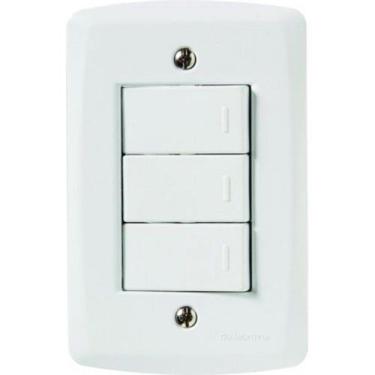 Imagem de Lux2 3 Interrup Simples 57145070 (ultima Remessa) - Redemac Bomagg