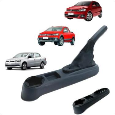 Imagem de Prolongador Console Gol Saveiro G4 G5 G6 +coifa Freio De Mão - Tudo út