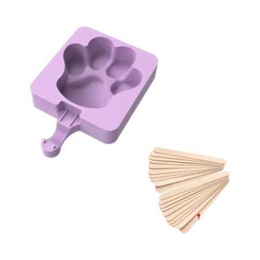 Imagem de Forma De Silicone DIY Para Sorvete Com Tampa, Utensílio Para Fazer Pic