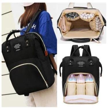 Imagem de Bolsa Mochila Maternidade Com Bolso Termico Funcional - Living Traveli