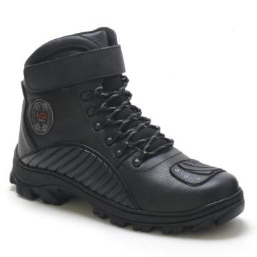 Imagem de Bota Motociclista Masculino Shadow Mg Brasil Em Couro Legitimo Palmilh