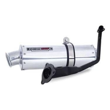Imagem de Escape / Ponteira Coyote RS3 Aluminio Oval - Fluo 125 ano 2022 em Dian
