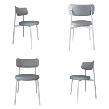 Imagem de Cadeira Kyta Fixa com 4 Pés 50 X 44,7 X 83,8 Cm com 4 Unidades - Metal