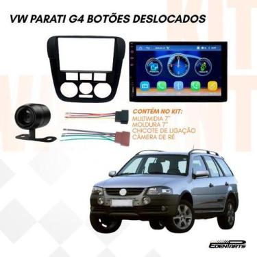 Imagem de Kit Multimidia 7 MP5 Espelhamento Camera Moldura Parati G4 Conector - 