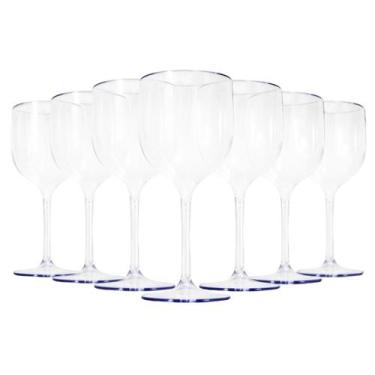 Imagem de Kit 20 Taças de Vinho Acrílico Cristal 260ml Sofisticação e Elegância 