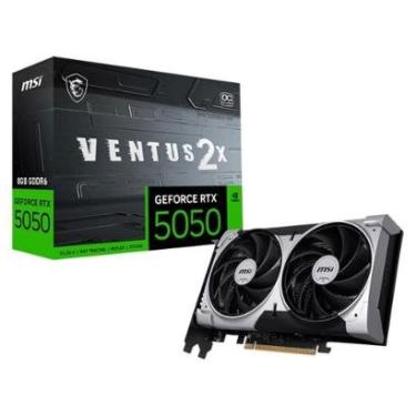 Imagem de Placa de Vídeo MSI GeForce RTX 5050 8G VENTUS 2X OC NVIDIA GeForce, 8GB GDDR6, 128 bits...