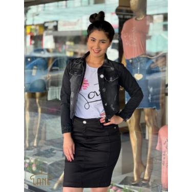Imagem de Jaqueta Jeans TAM P - Mulher Morena