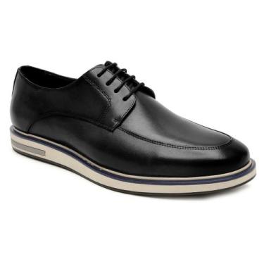 Imagem de Sapato Casual Sport Fino Elegante Masculino de Amarrar em Couro - 674 