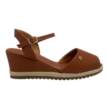 Imagem de Sandalia Bebece Espadrille Anabela Napa Marrom T5828-161 - Bebecê, 35,