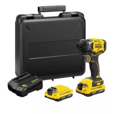 Imagem de Parafusadeira Impacto 20v 2 Bateria Maleta Sbi810d2k Stanley - DEWALT