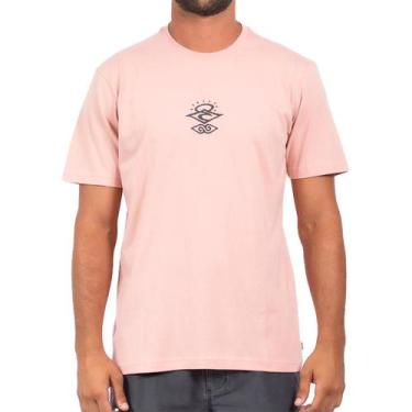 Imagem de Camiseta Rip Curl Vintage Search SM24 Masculina Beige, GG, Rosa