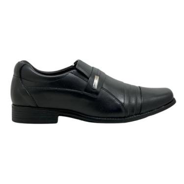 Imagem de Sapato Masculino Mocassim Em Couro Social Fortiori 8268, 42, Preto