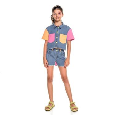 Imagem de Conjunto camisa cropped jeans e moletom - Mylu, 6