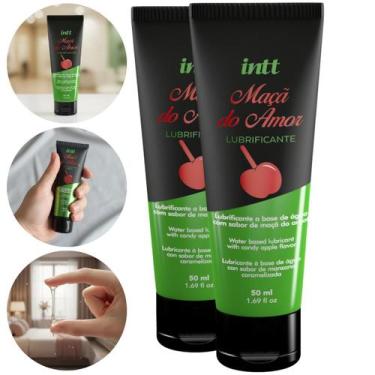 Imagem de Kit 2und Gel Lubrificante Íntimo Mação do Amor Intt À Base De Água 50m