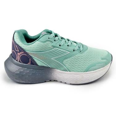 Imagem de Tenis Esportivo Vulcano 2 Diadora Feminino Corrida Original, Azul, 34,