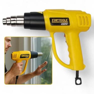 Imagem de Soprador Térmico Profissional 2000W 220V Pistola Ar Quente Bico Removí