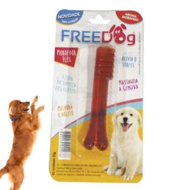 Imagem de Brinquedo Mordedor Flexível Freedog Escova 36g Pet Cão Gato Sabor:Mora