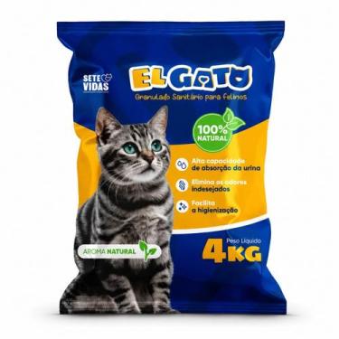 Imagem de Areia Higienica El Gato 100% Natural Alta Absorção Antiodor -, 1un