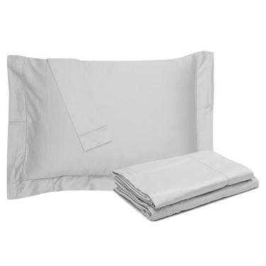 Imagem de Jogo de Cama Casal 300 fios Bud Vision - Buddemeyer, CINZA