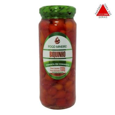 Imagem de Pimenta Biquinho Vermelha Artesanal Minas 350g - Fogo mineiro