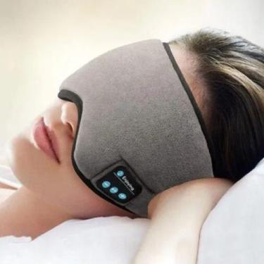 Imagem de Tapa Olho Mascara Dormir Fone De Ouvido Bluetooth - Sem Marca