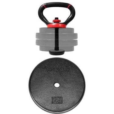 Imagem de Alça Ajustável para Kettlebell Yes4All para Anilhas de 1" Vermelha