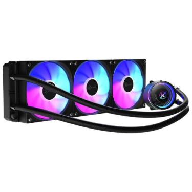 Imagem de Water Cooler Kalkan Aura Lite 360mm Argb Amd Am5 Intel Preto