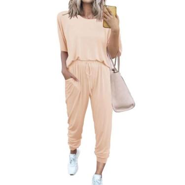 Imagem de Conjunto de Jogger de Dos Piezas PRETTYGARDEN Beige M