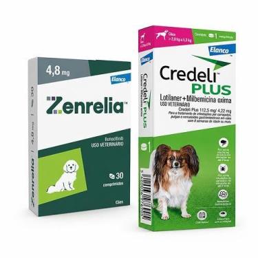 Imagem de Kit Zenrelia 4,8mg + Credeli Plus 112,5mg 2,8 a 5,5kg 1 Comp - Elanco