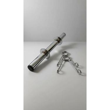 Imagem de Halter 35cm Aço Cromado c/ 2 Presilhas - Congratulations Store