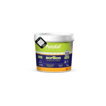 Imagem de Rejunte Acrilico Preto Intenso1kg Portokoll - Tua Casa Ferragem