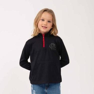 Imagem de Blusa Braziline Flamengo Tato - Infantil - Preto - 14, Preto, 14