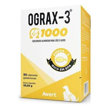 Imagem de Ograx-3 1000 Suplemento Cães Gatos Avert 30 Cápsulas - Congratulations