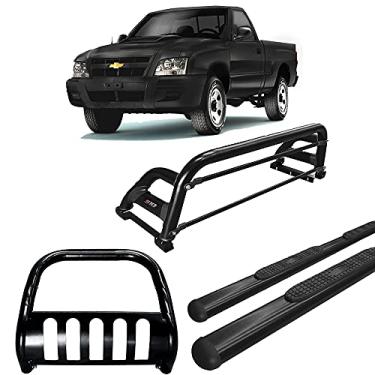 Imagem de KIT QUEBRA MATO+SANTO ANT H2+ESTRIBO OVAL S10 94/11 PRETO CS