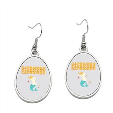 Imagem de Capricórnio 1 brinco – Brincos pendentes para meninas – Presente de festa de aniversário dos namorados, Metal, Sem pedras preciosas
