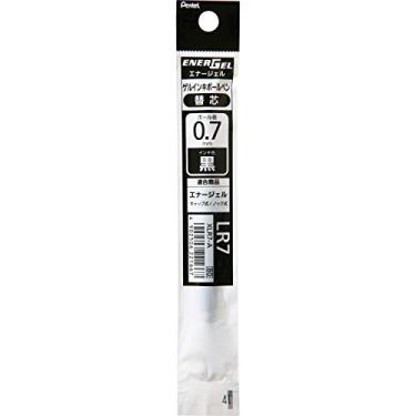 Imagem de Refil de caneta esferográfica de gel Pentel para Energel X 0,7 mm ponta triangular regular tinta preta (XLR7-A), 1 set