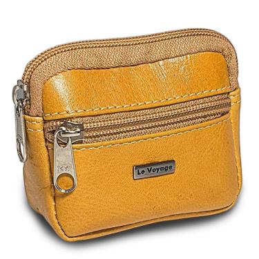 Imagem de Porta Níquel Moedas Pequeno De Couro Le Voyage Espaçoso