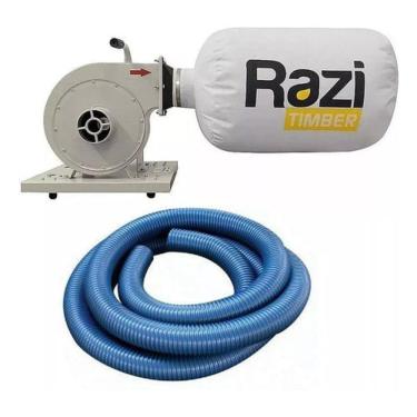 Imagem de Coletor De Pó 1Cv De Parede Rz-Cp1mb Razi + 4 M De Mangueira