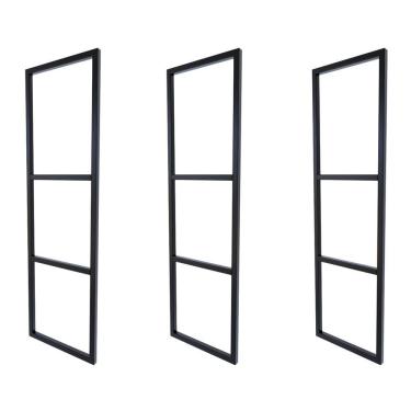 Imagem de 3 Suportes Prateleira Tripla Estilo Industrial Parede Teto