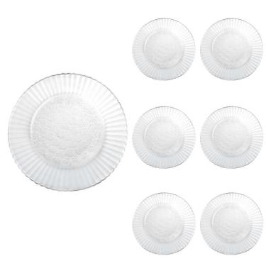 Imagem de Jogo Prato Fundo Redondo Duralex 22cm Primavera Refeição 6Un