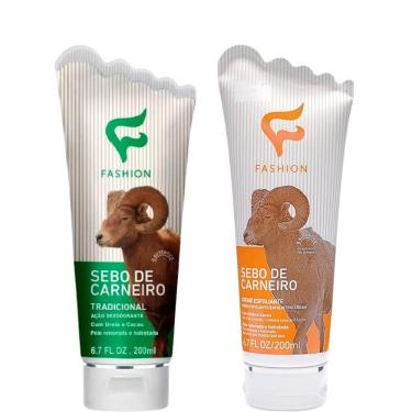 Imagem de Kit 3 Creme Esfoliante + 3 Creme Hidratante Sebo De Carneiro