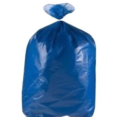 Imagem de Saco De Lixo 60 Litros Colorido Azul Com 100 Unid
