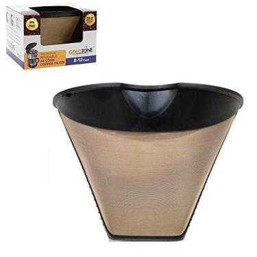 Imagem de Filtro de café dourado permanente #4 Cone Style de substituição para Braun, 1 Pack