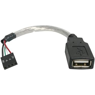 Imagem de StarTech. Adaptador de cabeçalho de placa-mãe com USB 2.0 A para USB de 4 pinos para adaptador F/F - cabo USB (F) para conector USB 2.0 de 4 pinos (F) - USBMBADAPT