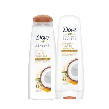 Imagem de Kit Shampoo 400ml + Condicionador Dove Nutritive Secrets Ritual De Rep