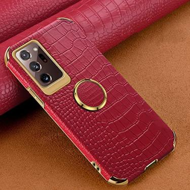 Imagem de Capa de telefone de textura para Samsung Galaxy Note 20 Ultra S21 S20 S10 Plus A72 A52 A51 A71 A50 A70 Capa de suporte magnético, Suporte magnético vermelho, Para GalaxyA70 (A70S)