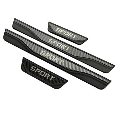 Imagem de GZBFTDH Proteção de Peitoril Soleira da Porta, para Opel Vauxhall Grandland X 2018-2022 Carro Acessórios, Aço Inoxidável Kick Plate Guard de Pedal Limiar Protetor, Peças para Automóveis